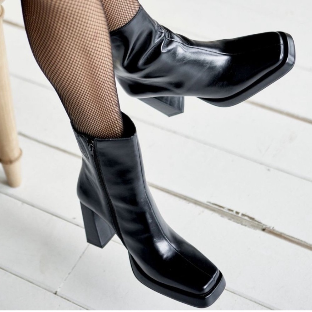 Jeffrey Campbell Black Ankle Boots